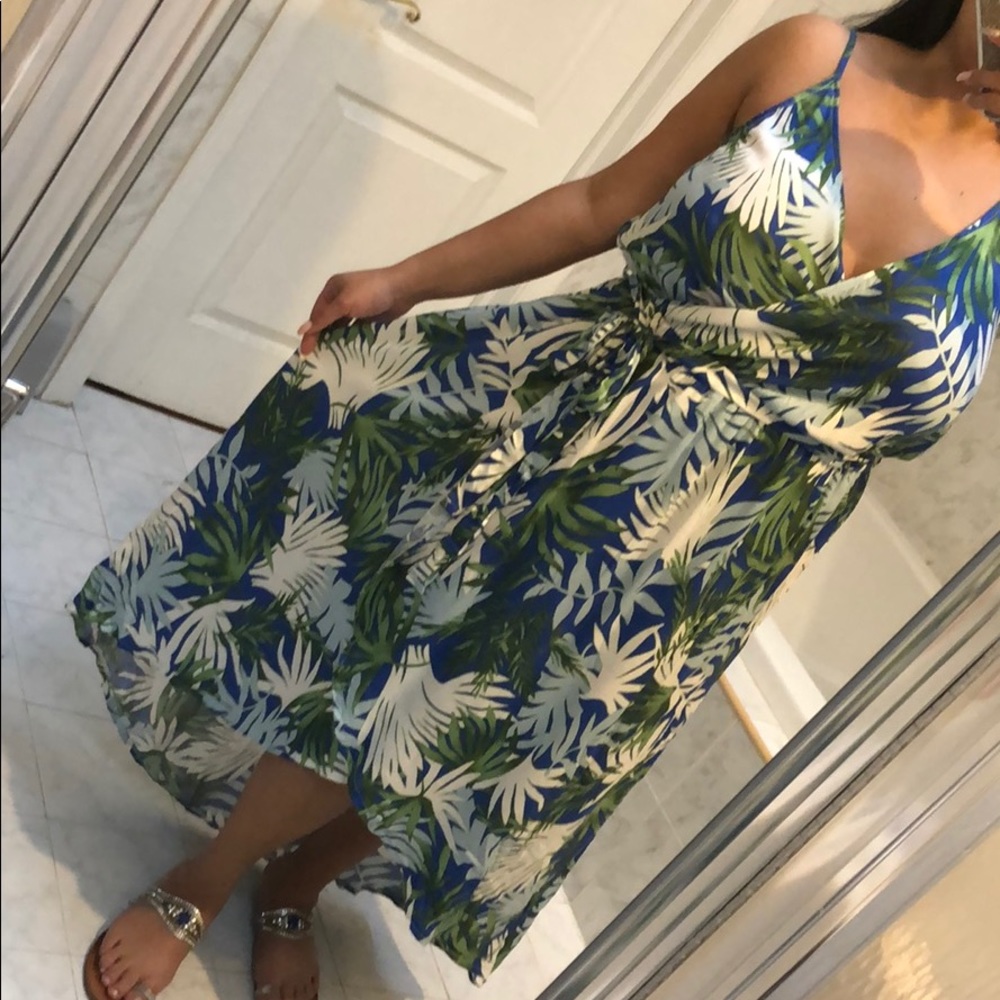 TROPICAL PRINT MAXI DRESS - Picture 4 of 6